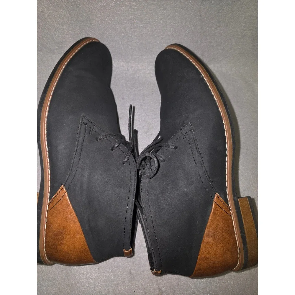 Restoration Men's Boots Lace Up Chukka Blue Size 8M preppy stylish office core
